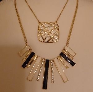 Enamel & Rhinestone Necklaces
